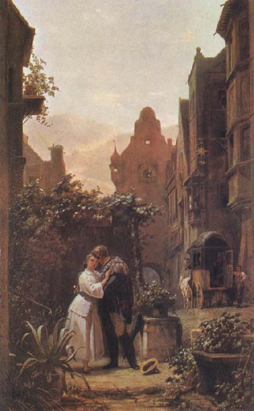 Carl Spitzweg The Farewell oil painting picture